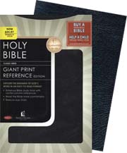 Nkjv Giant Print Pt Center Column Reference Bible Black Bonded