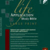 NLT Life Application Study Bible Large Print, Burgundy Bonded Leather