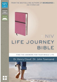 NIV Life Journey Bible - Find the Answers for Your Whole Life - Pink and Brown Italian Duo-Tone?