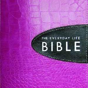 Amplified Everyday Life Bible Joyce Meyer Pink/Expresso Bonded Leather ...