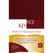 KJV/NLT People's Parallel Bible, Burgundy Imitation Leather