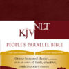 KJV/NLT People's Parallel Bible, Burgundy Imitation Leather - Image 2