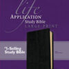 Popular as a Gift for Men: NKJV Life Application Study Bible Large Print (11Pt) Black Bonded Leather - Image 2