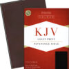 KJV Giant Print (14Pt) Reference Bible Brown Cowhide Leather - Image 2