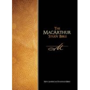 NASB MacArthur Study Bible Large Print - Black Bonded Leather Thumb Indexed