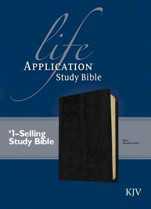 KJV Life Application Study Bible Black Bonded Leather – Personalized Bibles