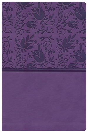 KJV Large Print (12 pt.) Personal Size Reference Bible Purple LeatherTouch