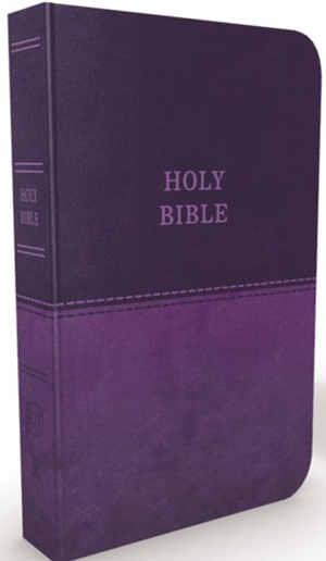 KJV Thinline Bible Large Print 11.5 Pt. (Comfort Print)-Purple Leathersoft