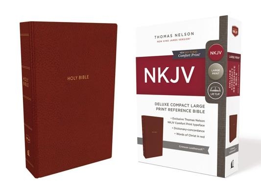 NKJV Deluxe Reference Bible Compact Large Print Imitation Leather 