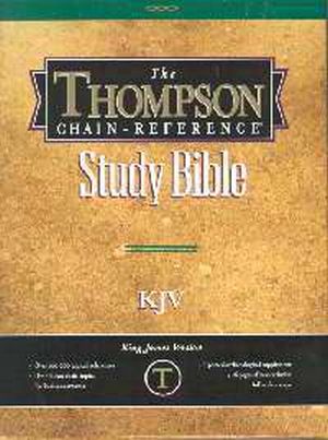 KJV Thompson Chain Reference Regular Blue Bonded Leather