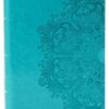 KJV Large Print Personal Size Reference Bible-Teal LeatherTouch