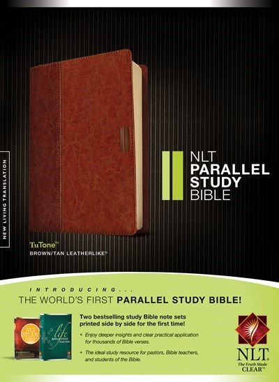 NLT Parallel Study Bible-Brown/Tan TuTone Indexed
