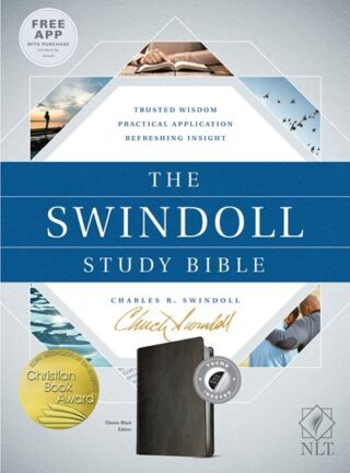 NLT Swindoll Study Bible-Classic Black LeatherLike Indexed