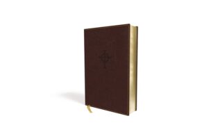 NRSV Thinline Bible/Giant Print (Comfort Print)-Burgundy Leathersoft