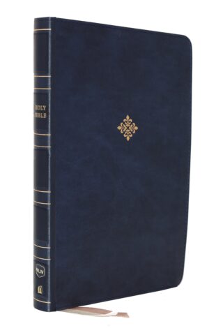 NKJV Thinline Reference Bible (Comfort Print)-Blue LeatherSoft