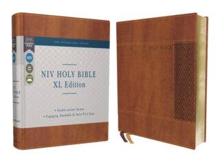 NIV Holy Bible  XL Edition (Comfort Print)-Brown Leathersoft