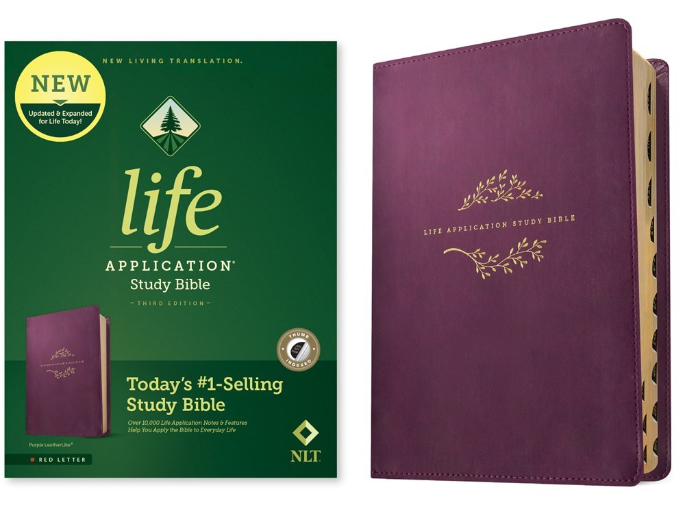 NLT Life Application Study Bible (Third Edition)RLPurple LeatherLike