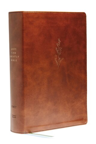 NET Young Women Love God Greatly (Comfort Print)-Brown Leathersoft