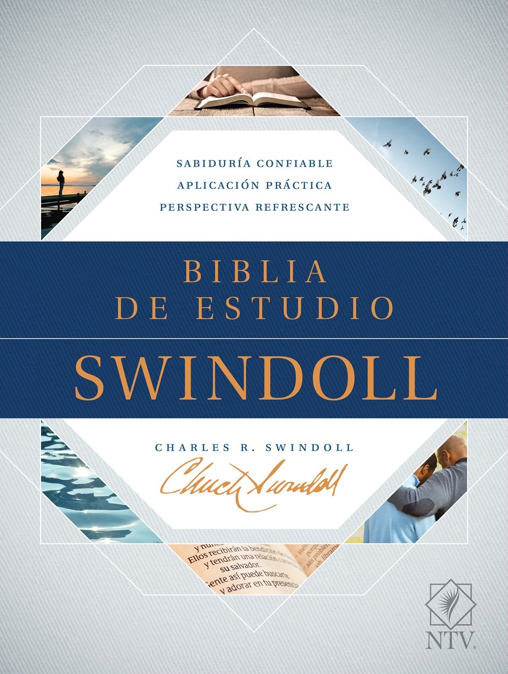 NTV Swindoll Study Bible (Biblia De Estudio Swindoll)-Black LeatherLike Indexed